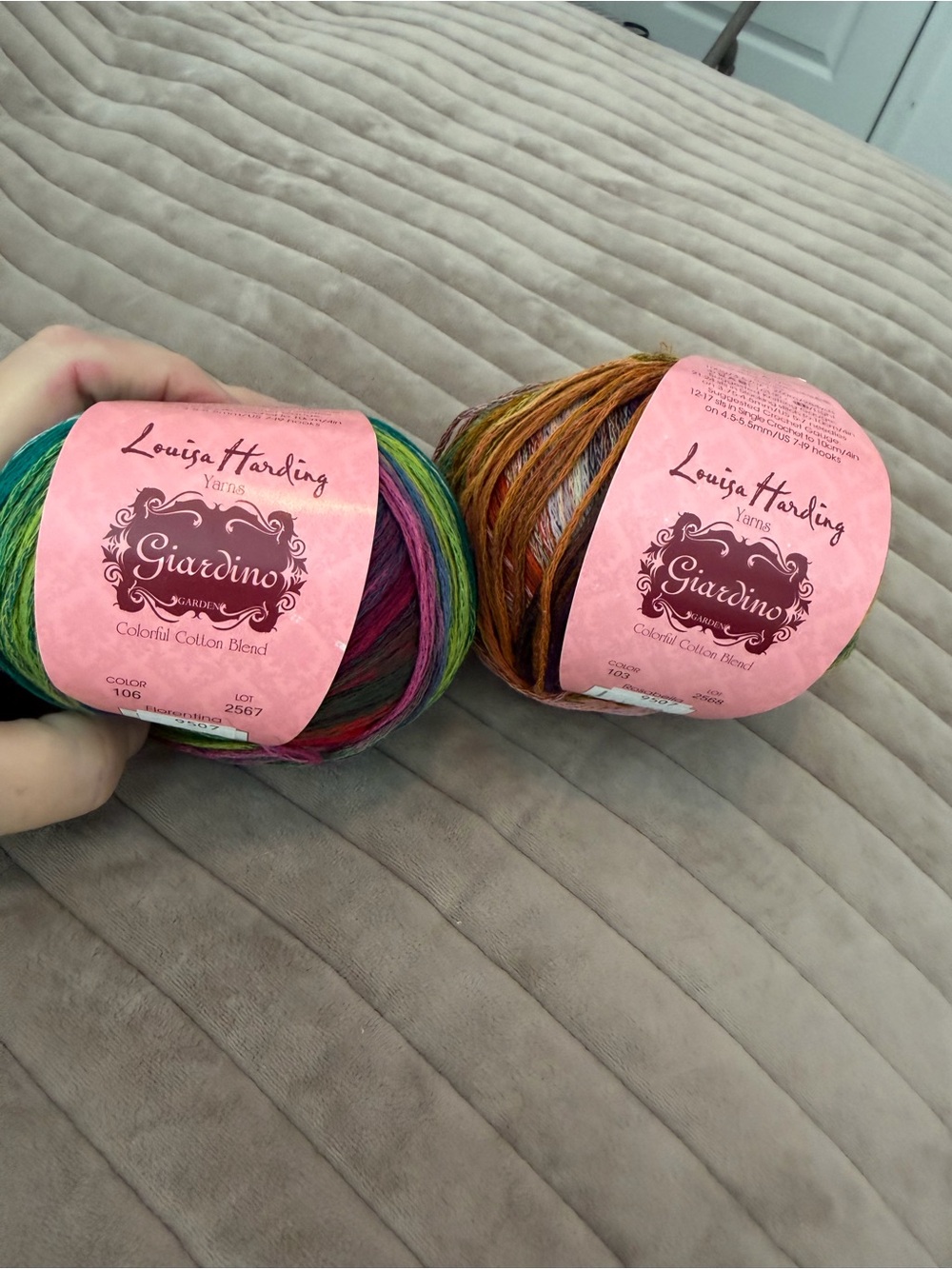 Giardino Colorful Cotton Blend Yarn - Multicolor